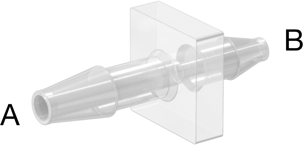 Kimyasallarla Kullanım için Dikenli Bağlantı Parçası, Redüktör, 3/32“ x 1/16” Boru İç Çapı için, 250°F Maksimum Sıcaklık