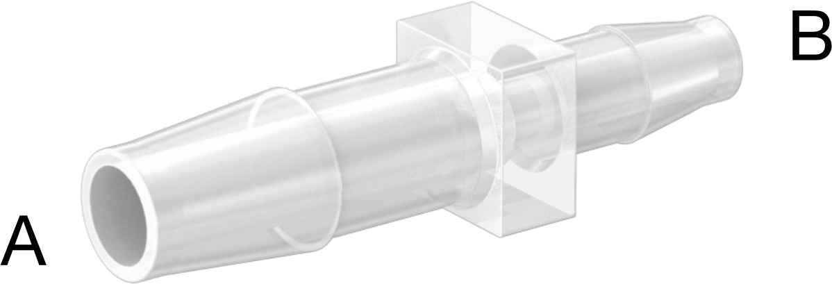 Kimyasallarla Kullanım için Dikenli Bağlantı Parçası, Redüktör, 3/8“ x 1/4” Boru İç Çapı için, 250°F Maksimum Sıcaklık