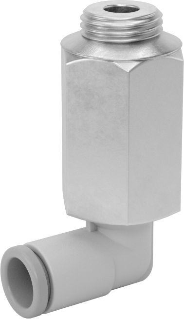 Evrensel Dişli Bas-Bağlan Tüp Bağlantı Parçası, Uzun 90 Derece Dirsek, 1/4" Boru Dış Çapı x 1/8 Erkek Boru Boyutu için