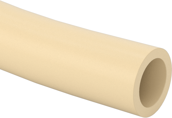 Sürekli Esnek Sert Plastik ve Kauçuk Boru, Yiyecek ve İçecek için, 5/16" ID, 7/16" OD