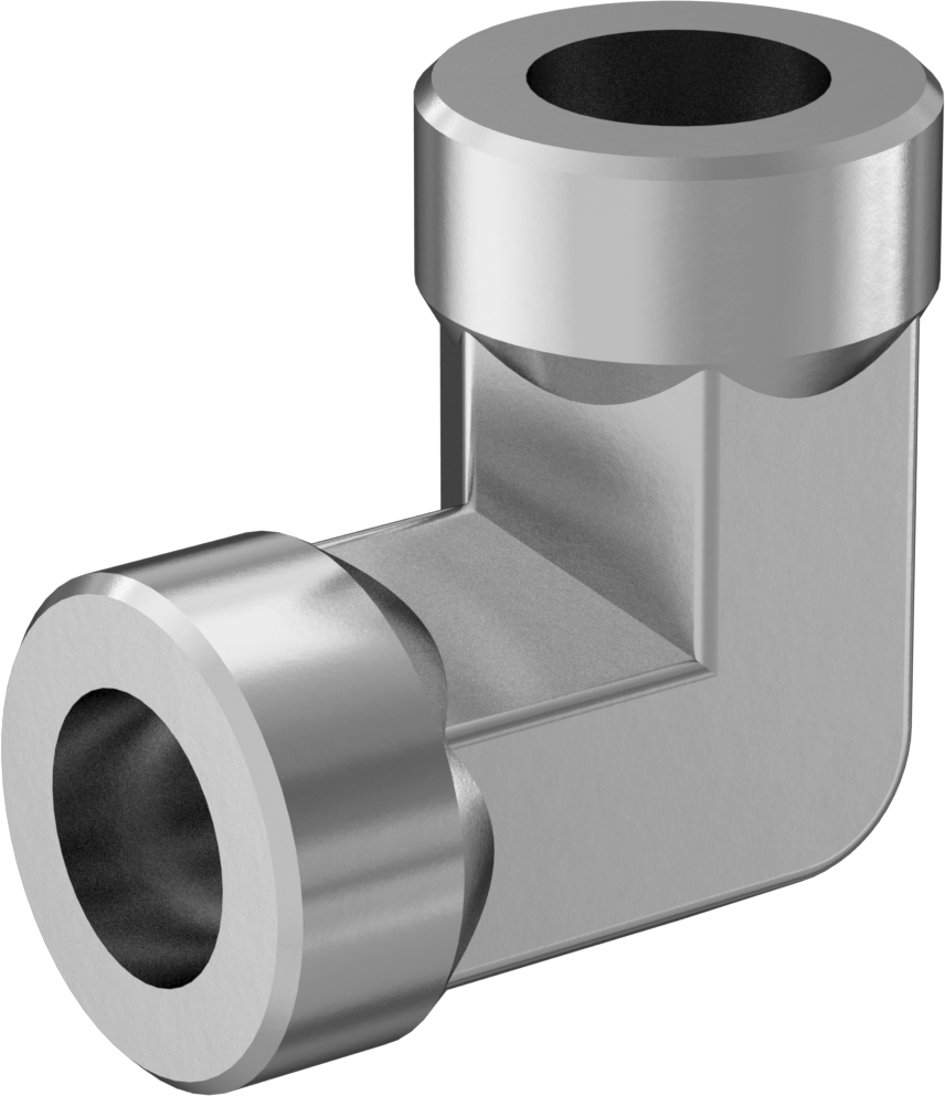 Paslanmaz Çelik Borular için Soket Bağlantılı Fitting, 3/8" Boru için Dirsek Konektörü, 4300 PSI @ 72°F