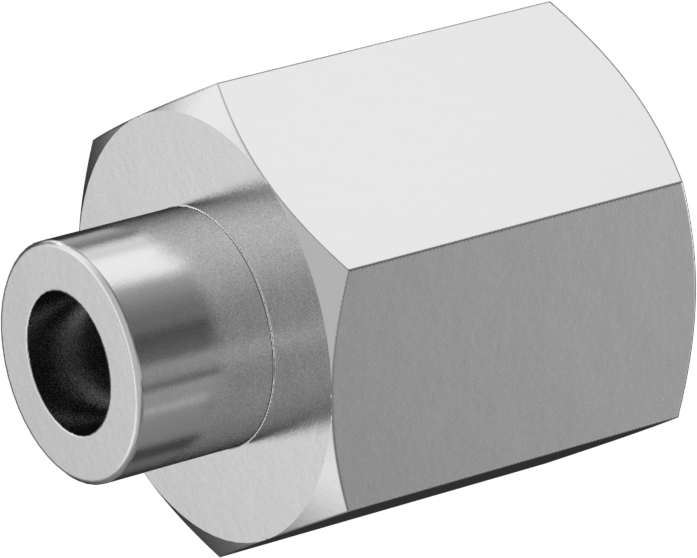 Paslanmaz Çelik Borular için Soket Bağlantılı Fitting, 3/8" Boru Dış Çapı x 1/2 NPT Dişi için Adaptör