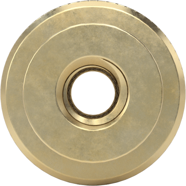 Pirinç Topuz, 1/4"-20 Dişli Delik, 3/4" Baş Çapı