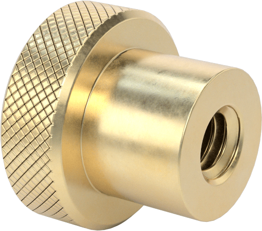 Pirinç Topuz, 1/4"-20 Dişli Delik, 3/4" Baş Çapı