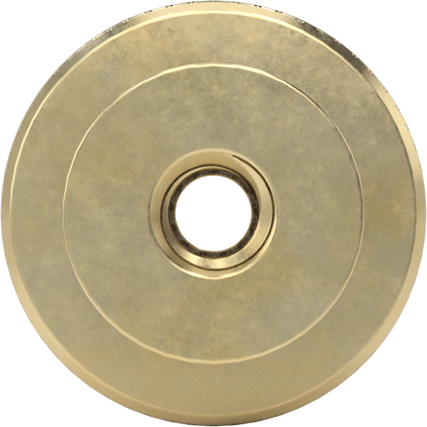 Pirinç Topuz, 1/4"-20 Dişli Delik, 1" Baş Çapı