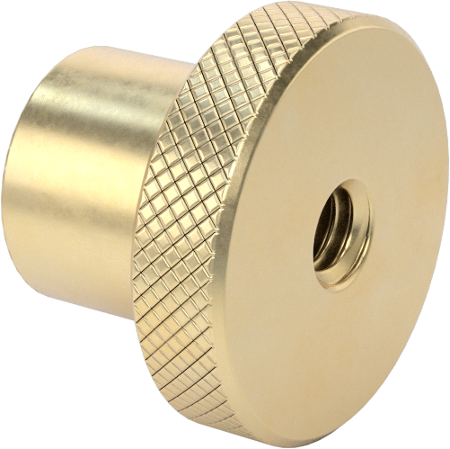 Pirinç Topuz, 1/4"-20 Dişli Delik, 1" Baş Çapı