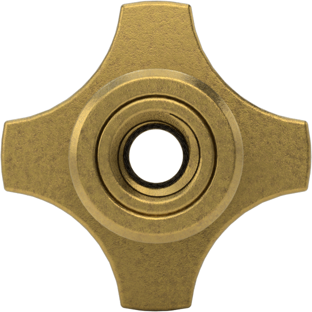 Pirinç Topuz, 1/4"-20 Dişli Delik, 4-Arm