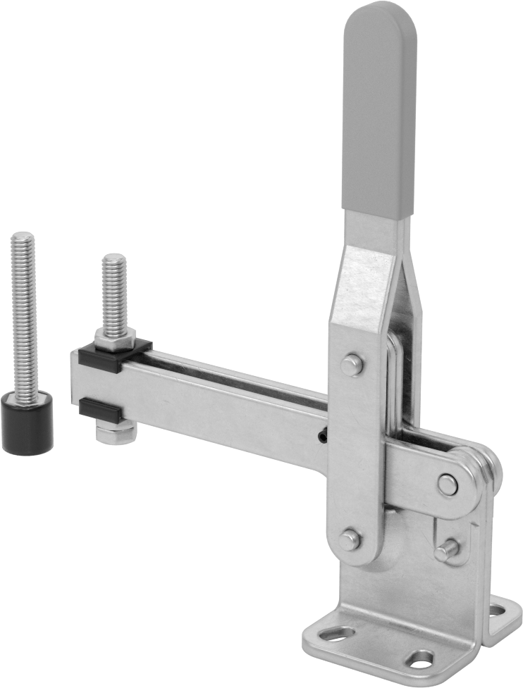 Sabitleme Mandal Kelepçesi, Açık Kol, Çelik, 1050 lbs. Tutma Kapasitesi, 6-1/8" Toplam Uzunluk