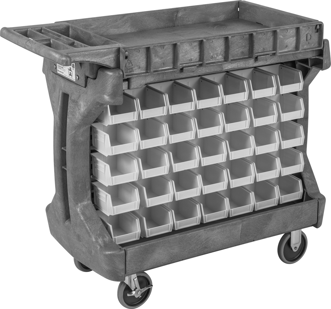 Plastic with 70 Bin Boxes