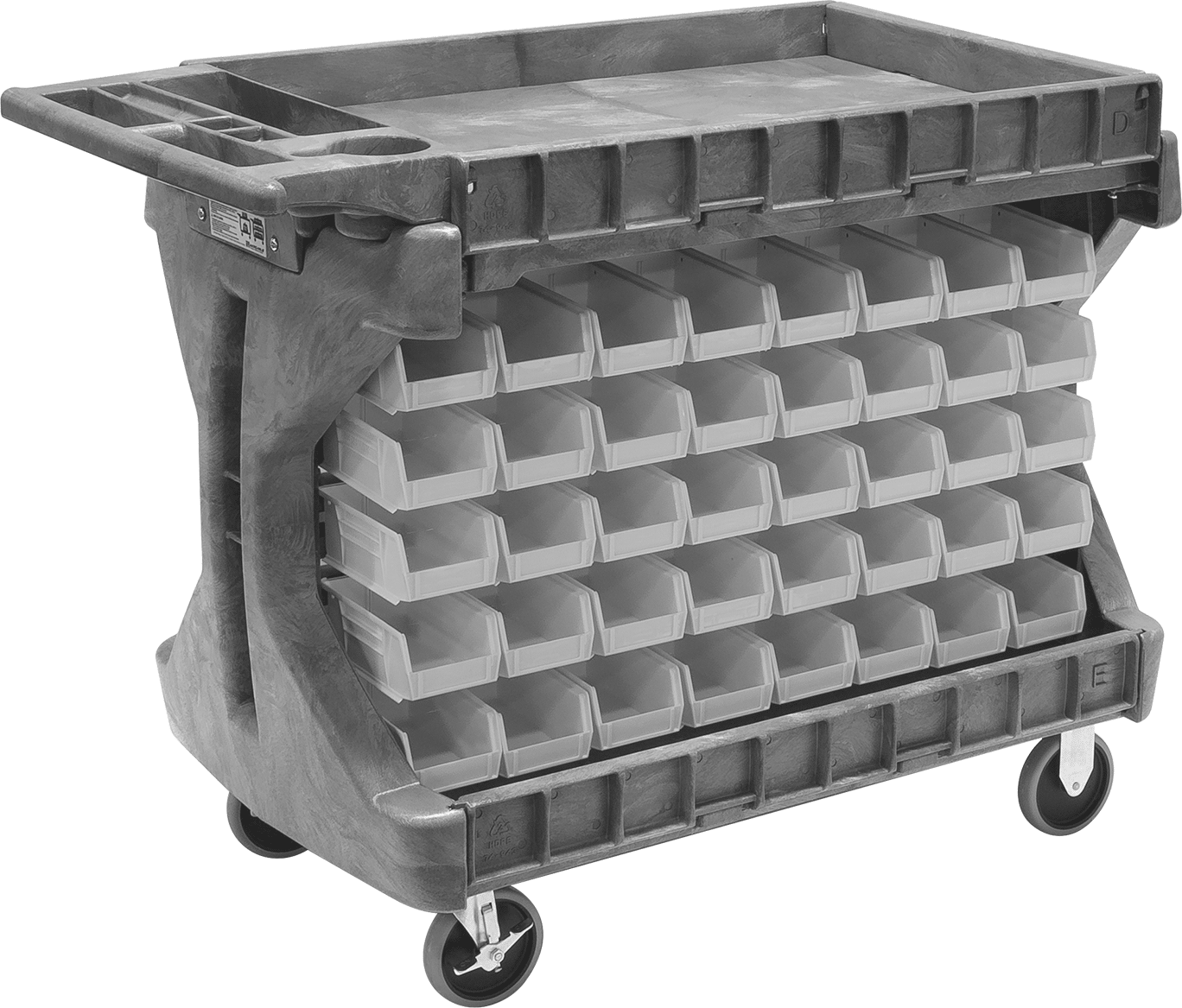 Plastic with 80 Bin Boxes