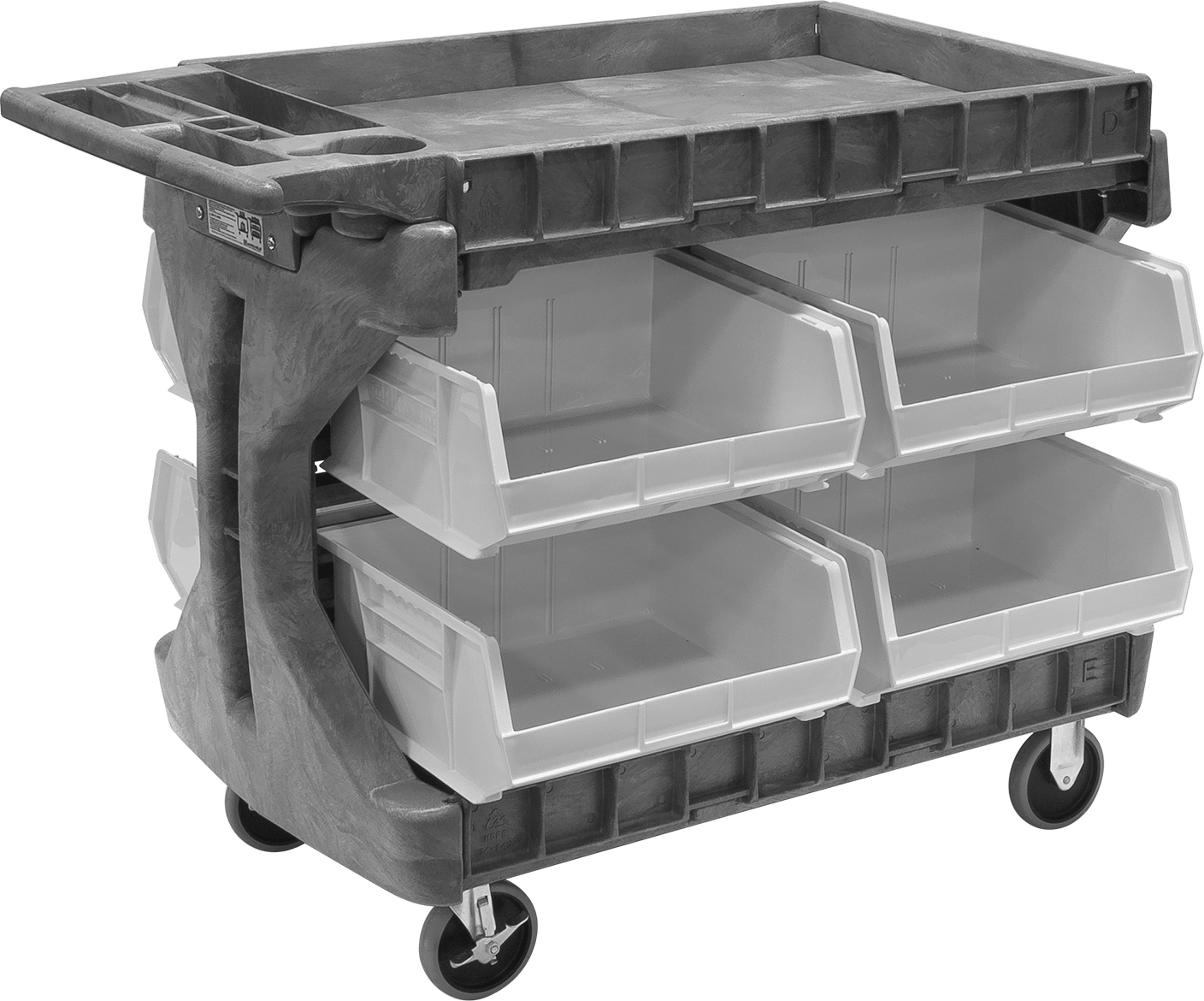Plastic with 8 Bin Boxes