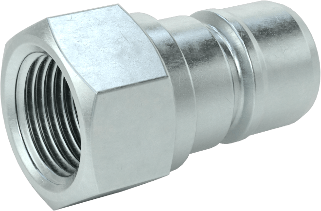 Uluslararası Standart ISO A Hortum Bağlantısı, Boyut 3/8, Plug, 3/8 NPTF Dişi Uç
