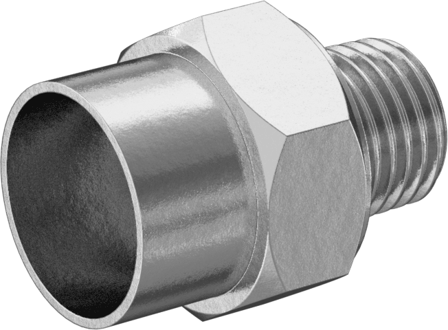Temizlenmiş ve Torbalı Lehimli Bağlantı Parçası, Adaptör, Dişi Soket, 1/2 Bakır Boru Boyutu x 1/4 NPT Erkek