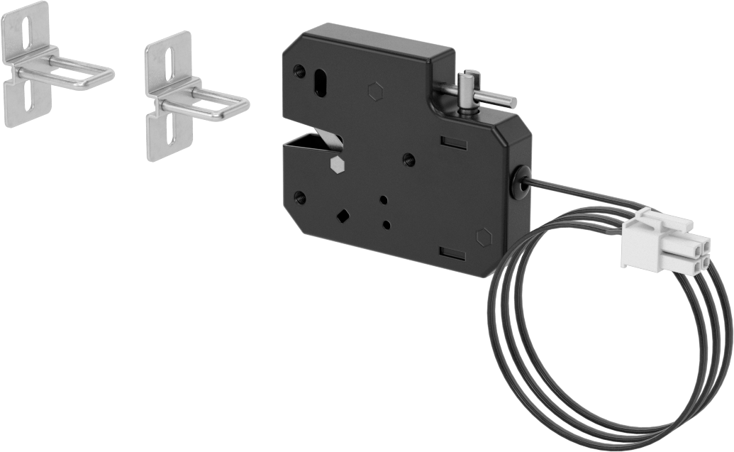 Elektronik Uzaktan Kumandalı Döner Mandal, Molex Mini-Fit Bağlantı, 500 lbs. Maksimum Çekme Mukavemeti