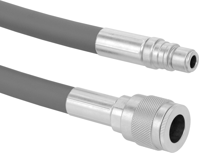 Hava Hortumu, Tru-Flate Hızlı Bağlantı Kesme Pirinç 1/4 Soket x Çelik 1/4 Plug