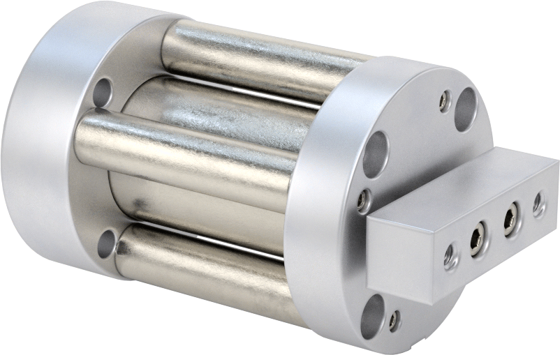 Dönmeyen Kompakt Bağlantı Çubuğu Hava Silindiri, 3/4" Delik Boyutu, 1-1/2" OD, 1-1/4" Strok