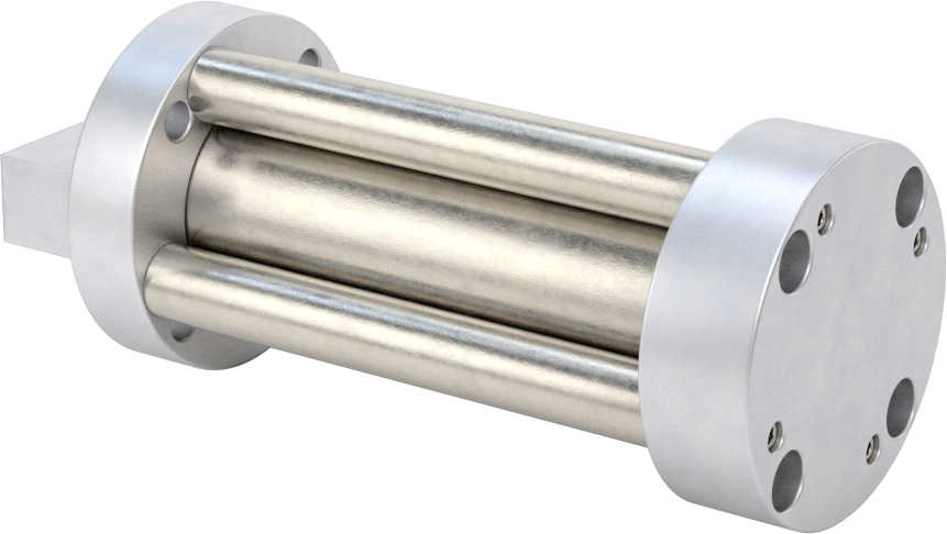Dönmeyen Kompakt Bağlantı Çubuğu Hava Silindiri, 3/4" Delik Boyutu, 1-1/2" OD, 2-1/4" Strok