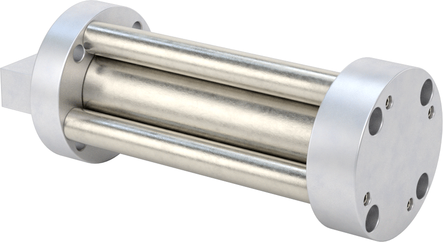 Dönmeyen Kompakt Bağlantı Çubuğu Hava Silindiri, 3/4" Delik Boyutu, 1-1/2" OD, 2-1/2" Strok