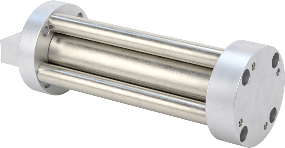 Dönmeyen Kompakt Bağlantı Çubuğu Hava Silindiri, 3/4" Delik Boyutu, 1-1/2" OD, 3" Strok