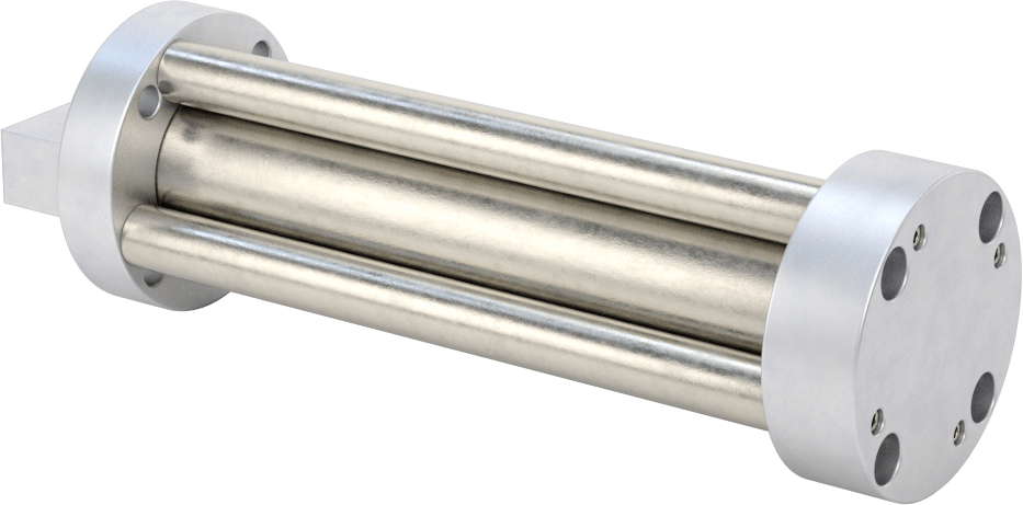 Dönmeyen Kompakt Bağlantı Çubuğu Hava Silindiri, 3/4" Delik Boyutu, 1-1/2" OD, 3-1/2" Strok