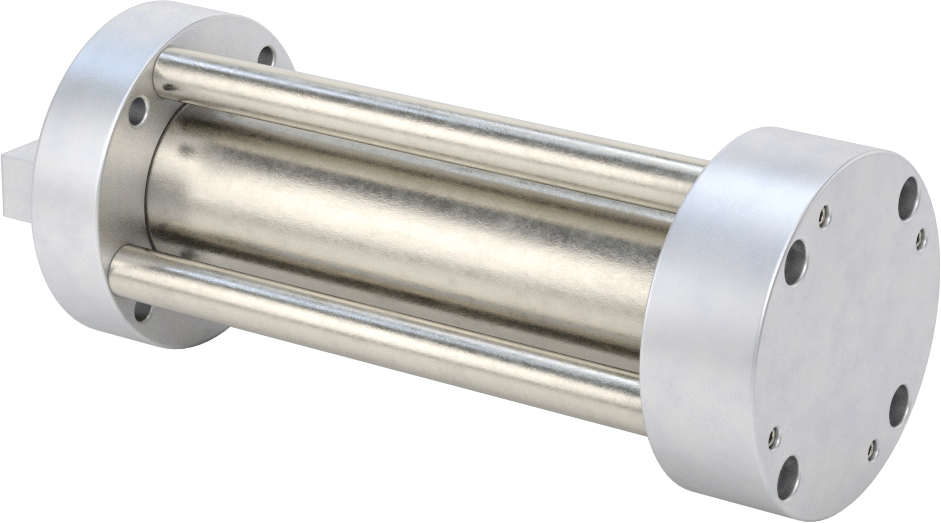 Dönmeyen Kompakt Bağlantı Çubuğu Hava Silindiri, 1-1/16" Delik Boyutu, 2" OD, 3-1/2" Strok
