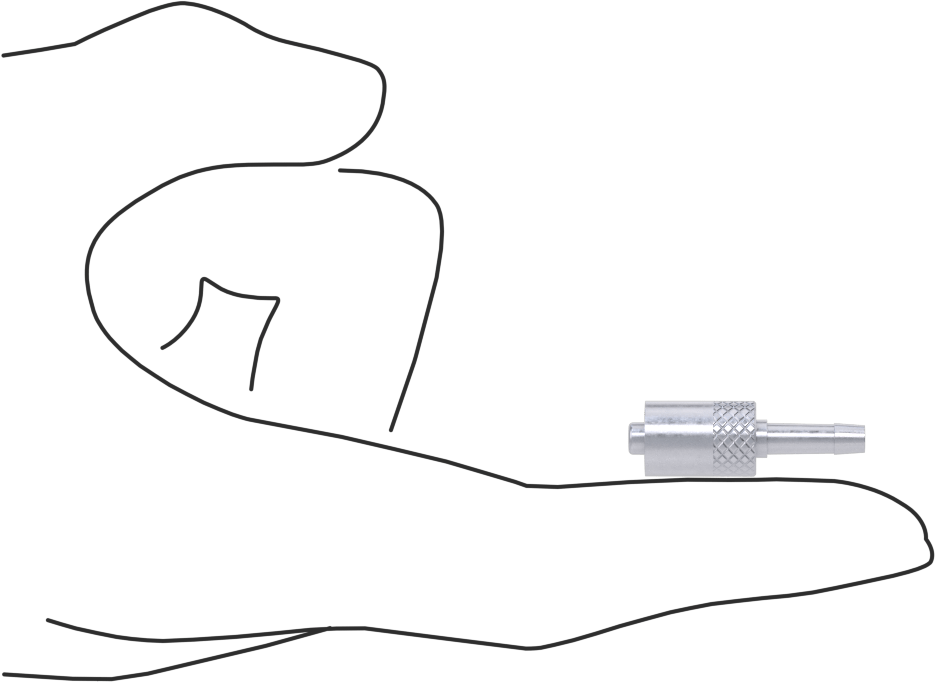 Hava için Pirinç Luer Lock Tüp Bağlantısı, Fiş, 1/16“-3/32” Dikenli Boru İç Çapı için