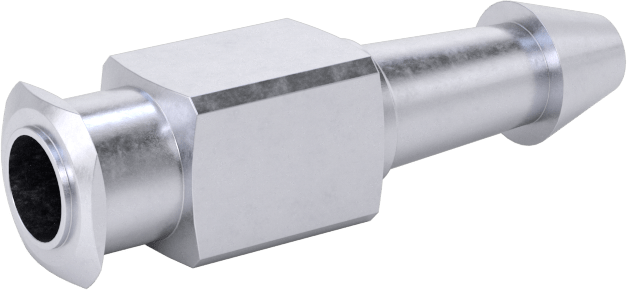 Hava için Pirinç Luer Lock Tüp Bağlantısı, Soket, 1/8“-3/16” Dikenli Boru için