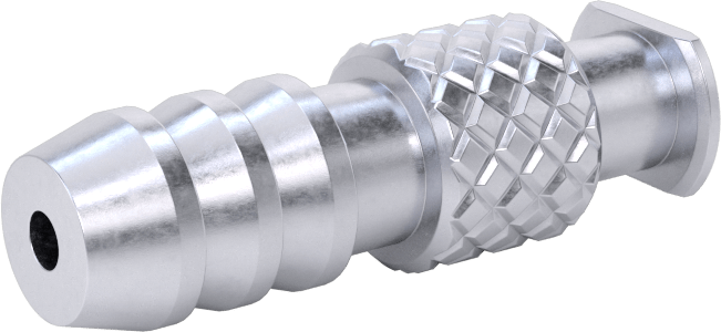 Hava için Pirinç Luer Lock Tüp Bağlantısı, Soket, 1/4“-5/16” Dikenli Boru için