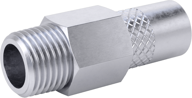 Hava için Pirinç Luer Lock Tüp Bağlantısı, Fiş, 1/8 NPT Erkek