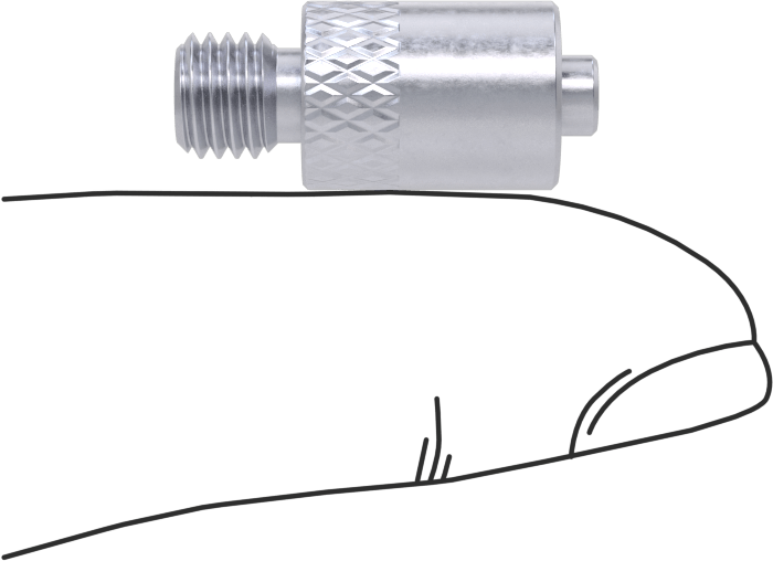 Hava için Pirinç Luer Lock Tüp Bağlantısı, Fiş, 1/4-28 UNF Erkek