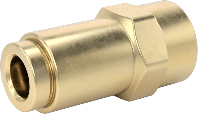 Yüksek Basınçlı D.O.T. Bas-Bağlan Tipi Bağlantı Elemanı, Düz Adaptör, 1/4" Boru Dış Çapı x 1/8 NPT Dişi için