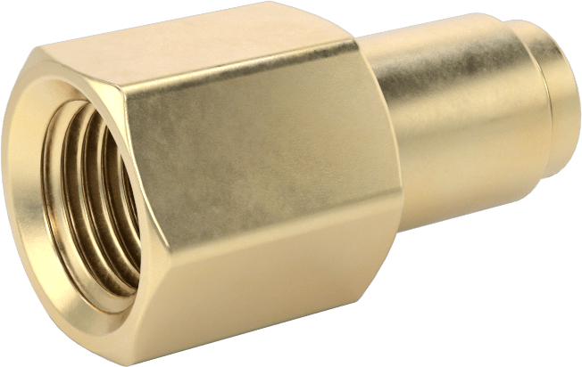 Yüksek Basınçlı D.O.T. Bas-Bağlan Tipi Bağlantı Elemanı, Düz Adaptör, 1/4" Boru Dış Çapı x 1/4 NPT Dişi için