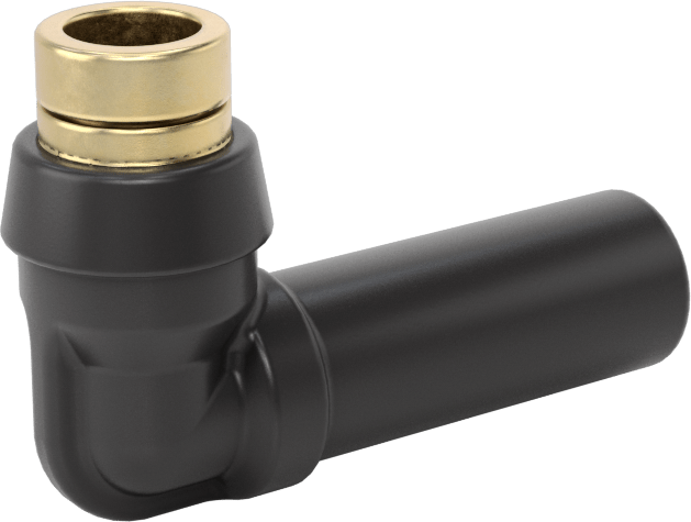Yüksek Basınçlı D.O.T. Bas-Bağlan Tipi Bağlantı Elemanı, 90 Derece Dirsek Adaptörü, 3/8“ Mil Dış Çapı x 1/4” Boru Dış Çapı