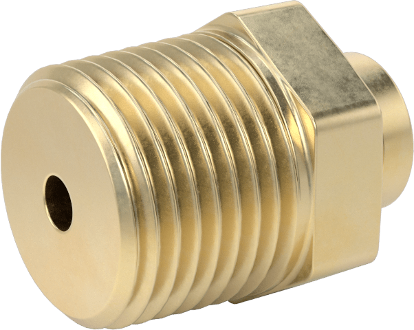 Yüksek Basınçlı D.O.T. Bas-Bağlan Tipi Bağlantı Elemanı, 1/4" Boru Dış Çap x 3/8 NPT Erkek için Adaptör