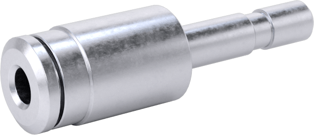 Nikel Kaplı Pirinç Bas-Bağlan Tüp Bağlantı Elemanı, Hava için, Adaptör, 5/32" Mil Dış Çapı, 1/8" Boru Dış Çapı için