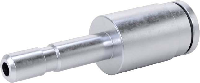 Nikel Kaplı Pirinç Bas-Bağlan Tüp Bağlantı Elemanı, Hava için, Adaptör, 5/32" Mil Dış Çapı, 1/8" Boru Dış Çapı için