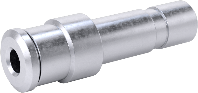 Nikel Kaplı Pirinç Bas-Bağlan Tüp Bağlantı Elemanı, Hava için, Adaptör, 1/4" Mil Dış Çapı, 1/8" Boru Dış Çapı için