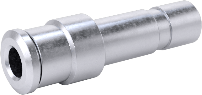 Nikel Kaplı Pirinç Bas-Bağlan Tüp Bağlantı Elemanı, Hava için, Adaptör, 1/4" Mil Dış Çapı, 5/32" Boru Dış Çapı için
