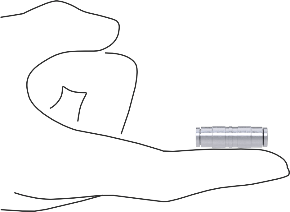 Nikel Kaplı Pirinç Bas-Bağlan Tüp Bağlantı Elemanı, Hava için, Adaptör, 5/32" Dış Çaplı Boru x 4 mm Dış Çaplı Boru için