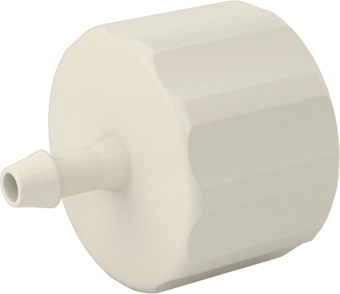 Hava ve Su için Plastik Luer Lock Tüp Bağlantısı, Fişler, 1/16" Boru İç Çapı için Dikenli, Polipropilen, 40 PSI Maksimum