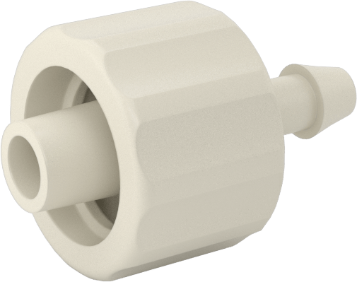 Hava ve Su için Plastik Luer Lock Tüp Bağlantısı, Fişler, 3/32" Boru İç Çapı için Dikenli, Polipropilen, 40 PSI Maksimum