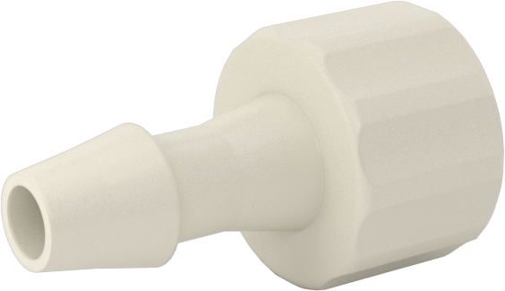 Hava ve Su için Plastik Luer Lock Tüp Bağlantısı, Fişler, 5/32" Boru İç Çapı için Dikenli, Polipropilen, 40 PSI Maksimum