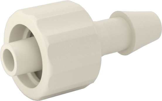 Hava ve Su için Plastik Luer Lock Tüp Bağlantısı, Fişler, 5/32" Boru İç Çapı için Dikenli, Polipropilen, 40 PSI Maksimum