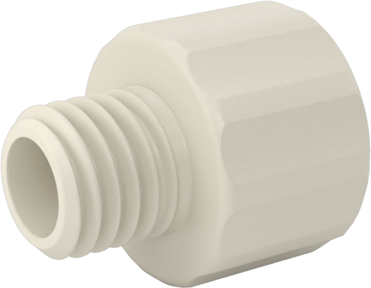 Hava ve Su için Plastik Luer Lock Tüp Bağlantısı, Fişler, 1/4"-28 UNF Erkek Diş Boyutu, Naylon