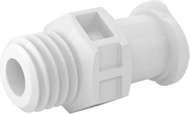 Hava ve Su için Plastik Luer Lock Tüp Bağlantısı, Soketler, 1/4"-28 UNF Diş Boyutu, Naylon