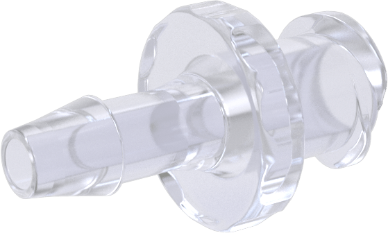 Hava ve Su için Plastik Luer Lock Tüp Bağlantısı, Polikarbonat Soketler, 1/8" Boru İç Çapı için Dikenli