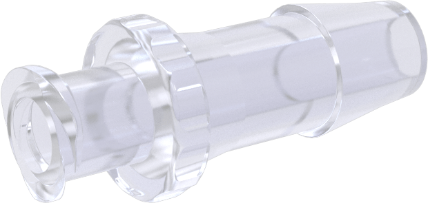 Hava ve Su için Plastik Luer Lock Tüp Bağlantısı, Polikarbonat Soketler, 1/4" İç Çaplı Boru için Çivili