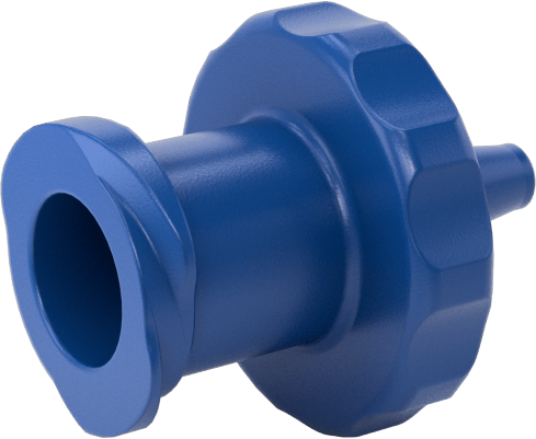 Hava ve Su için Plastik Luer Lock Tüp Bağlantısı, Naylon Soketler, 1/16" Boru İç Çapı için Dikenli, Mavi