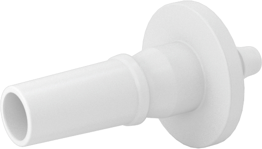Hava ve Su için Plastik Luer Lock Tüp Bağlantısı, Naylon Düz Tapalar, 1/16" Boru İç Çapı için Dikenli, Beyaz