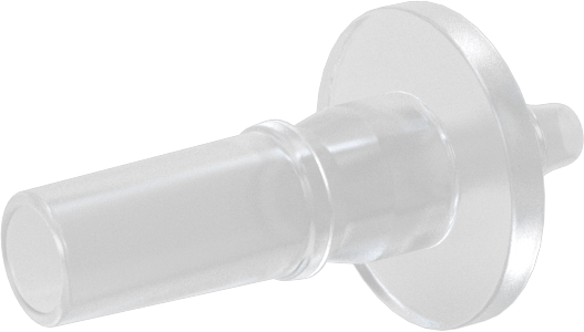 Hava ve Su için Plastik Luer Lock Tüp Bağlantısı, Polipropilen Fişler, 1/16" Boru İç Çapı için Dikenli, Beyaz